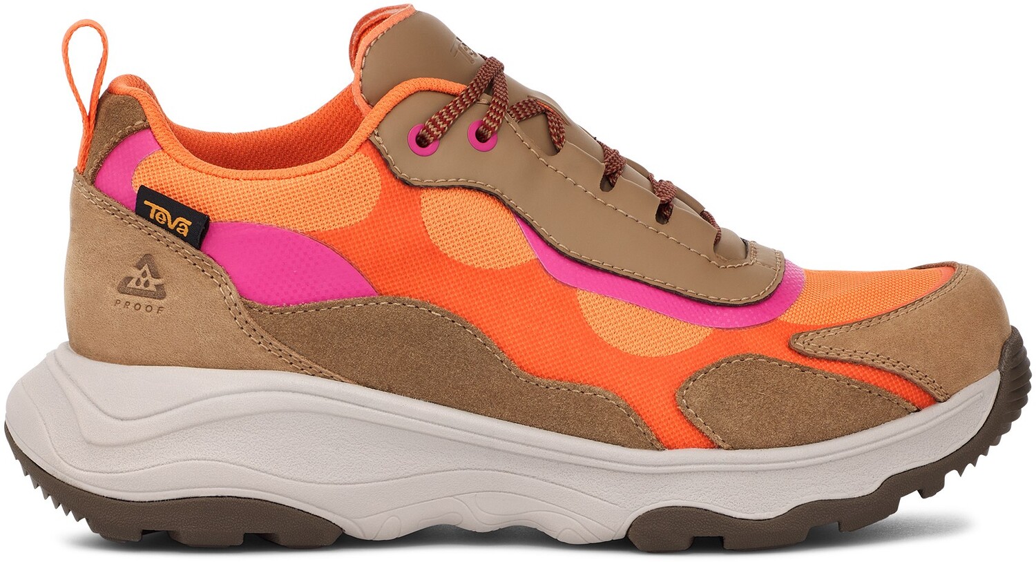 

Походные женские ботинки Teva Geotrecca Low RP, коричневый/кораллово-розовый