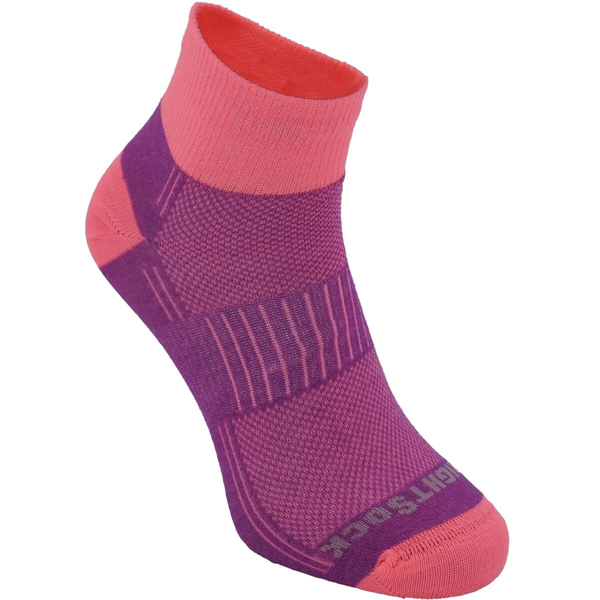 Носки для бега coolmesh ll 1/4 Wrightsock, цвет plum/pink
