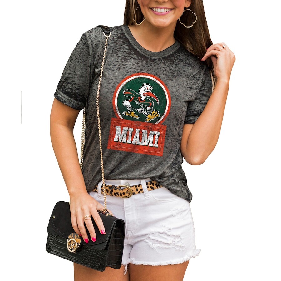 

Футболка с коротким рукавом Gameday Couture Miami Hurricanes, угольный