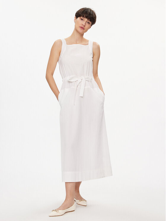 

Летнее платье стандартного кроя Max Mara Leisure, белый