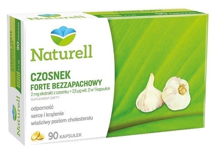 Препарат, укрепляющий иммунитет Naturell Czosnek Forte Bezzapachowy, 90 шт