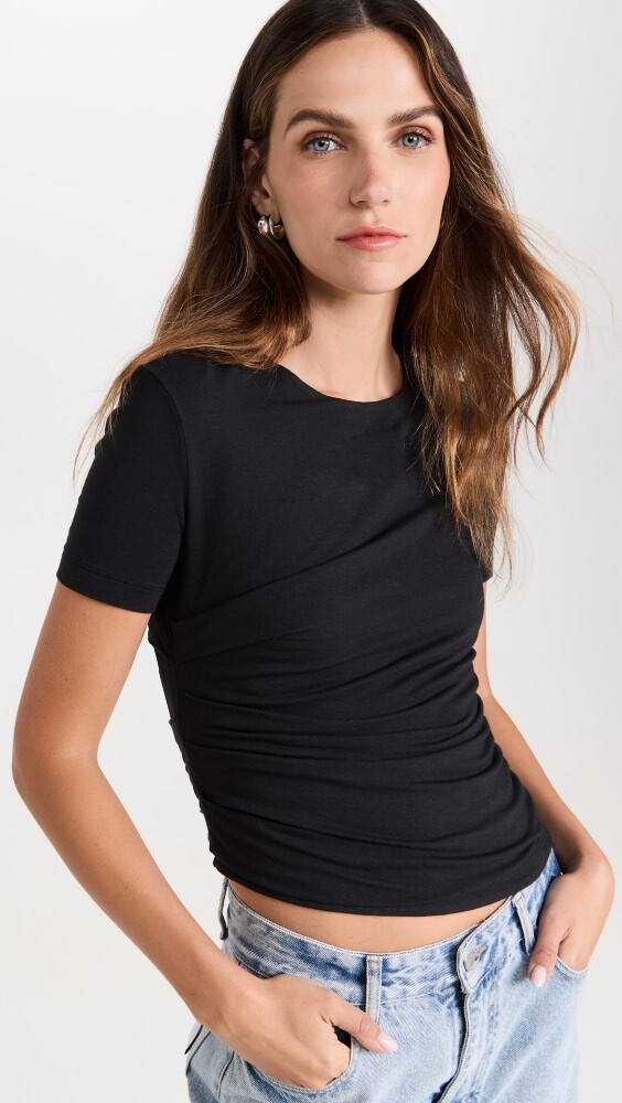 

Топ Helmut Lang Twist, черный