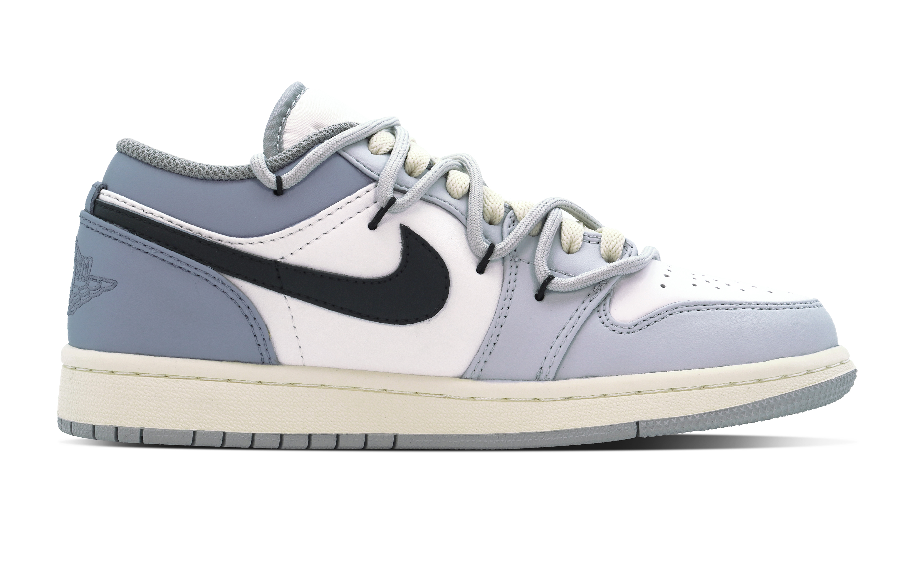 

Кроссовки Air Jordan 1 Vintage Basketball Shoes Women's Low-top White/blue, белый/синий