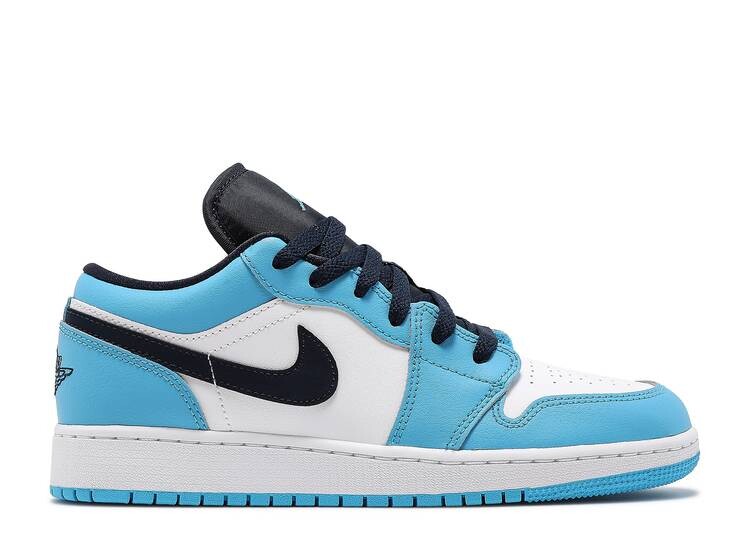 

Кроссовки AIR JORDAN 1 LOW GS 'UNC', белый