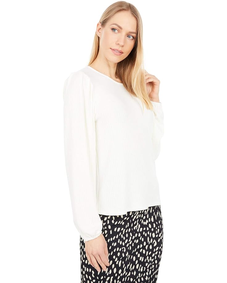 Свитер Vince Camuto Long Sleeve Knit Rib Pullover, цвет New Ivory