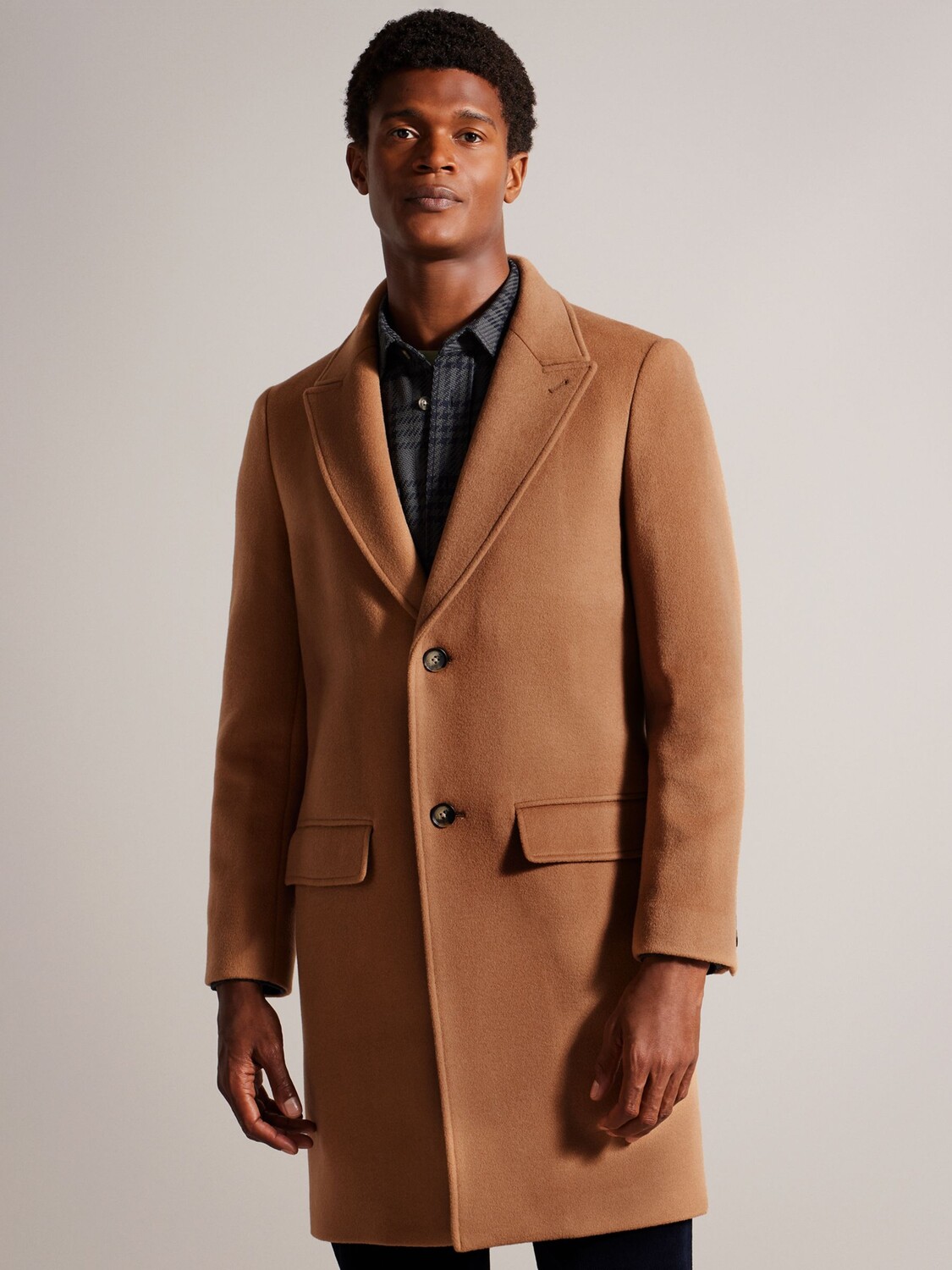 

Пальто Wilding из смесовой шерсти Ted Baker, тан
