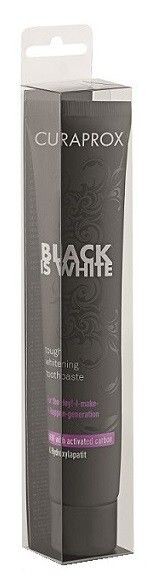 Curaprox Black is WhiteЗубная паста, 90 ml curaprox black is white зубная паста 10 ml