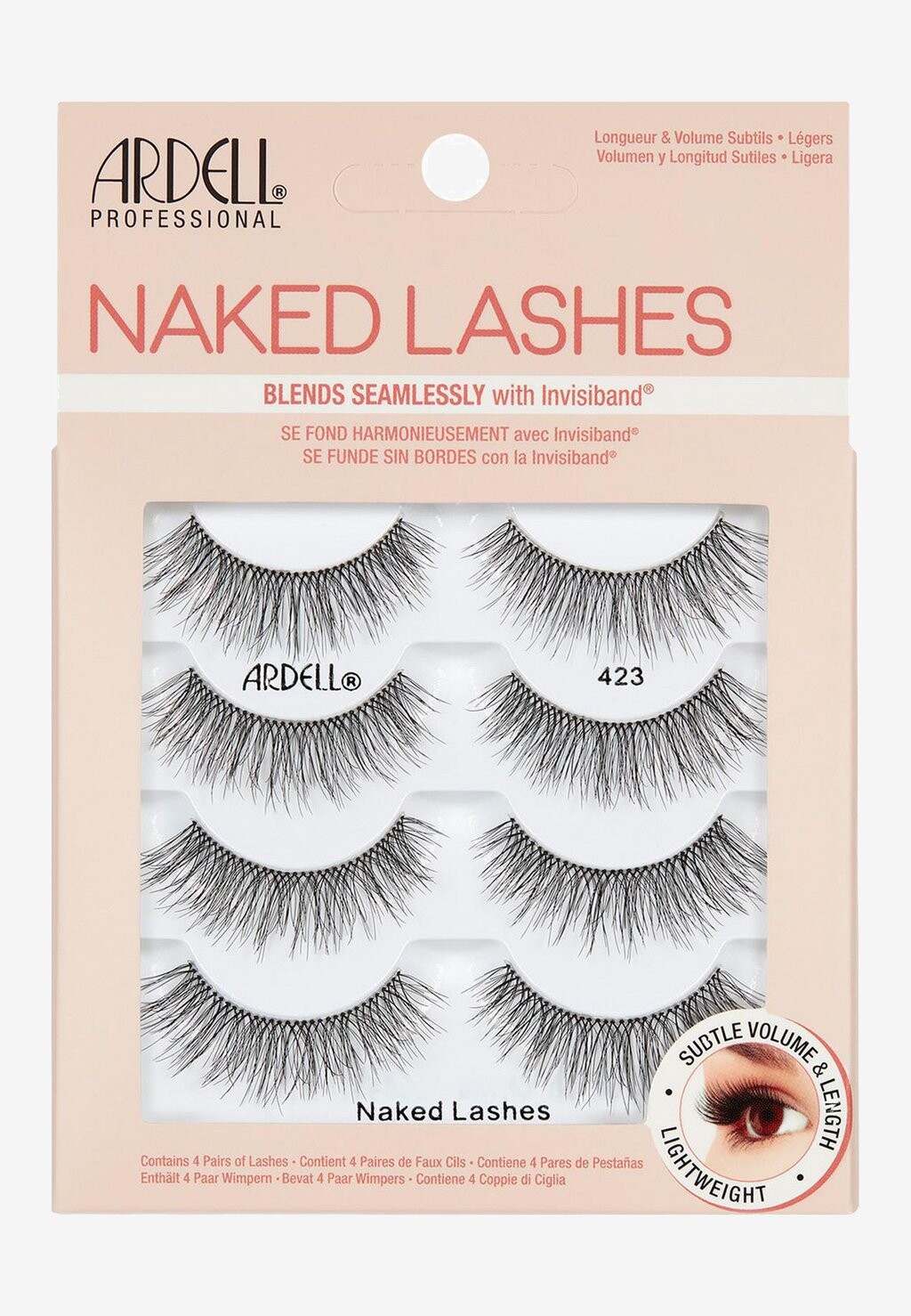 

Накладные ресницы Naked Lashes 4 Pack Ardell, цвет 423