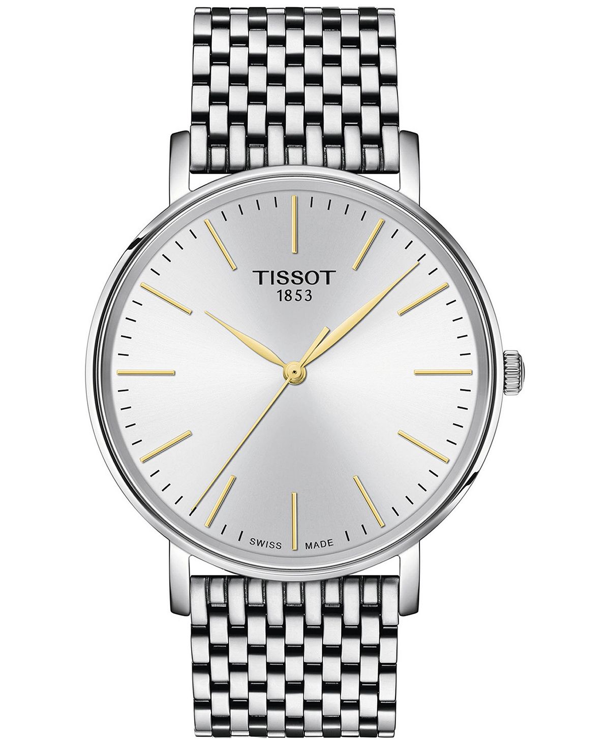 

Мужские швейцарские часы с браслетом из нержавеющей стали, 40 мм Tissot