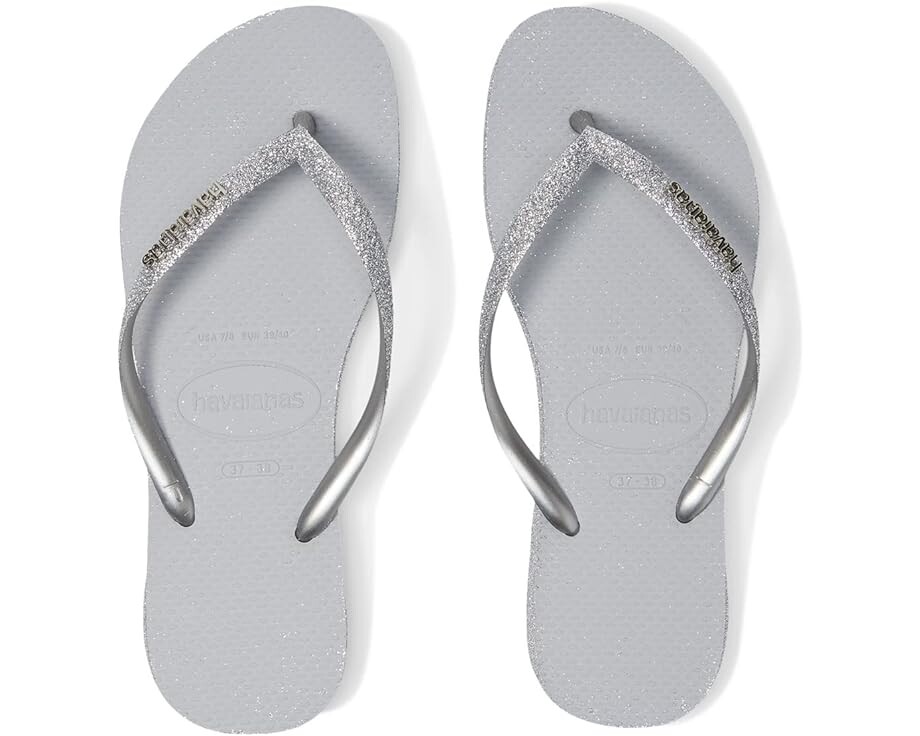 

Сандалии Havaianas Slim Sparkle II Flip Flop Sandal, цвет Ice Grey