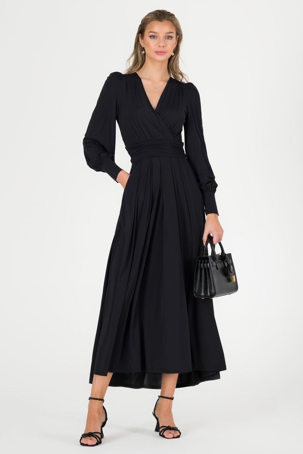 Трикотажное платье макси Rashelle с длинными рукавами Jolie Moi, черный jolie by edward spiers короткое платье