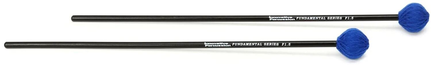 

Innovative Percussion F1.5 Fundamental Medium Marimba Mallets — синяя пряжа — береза