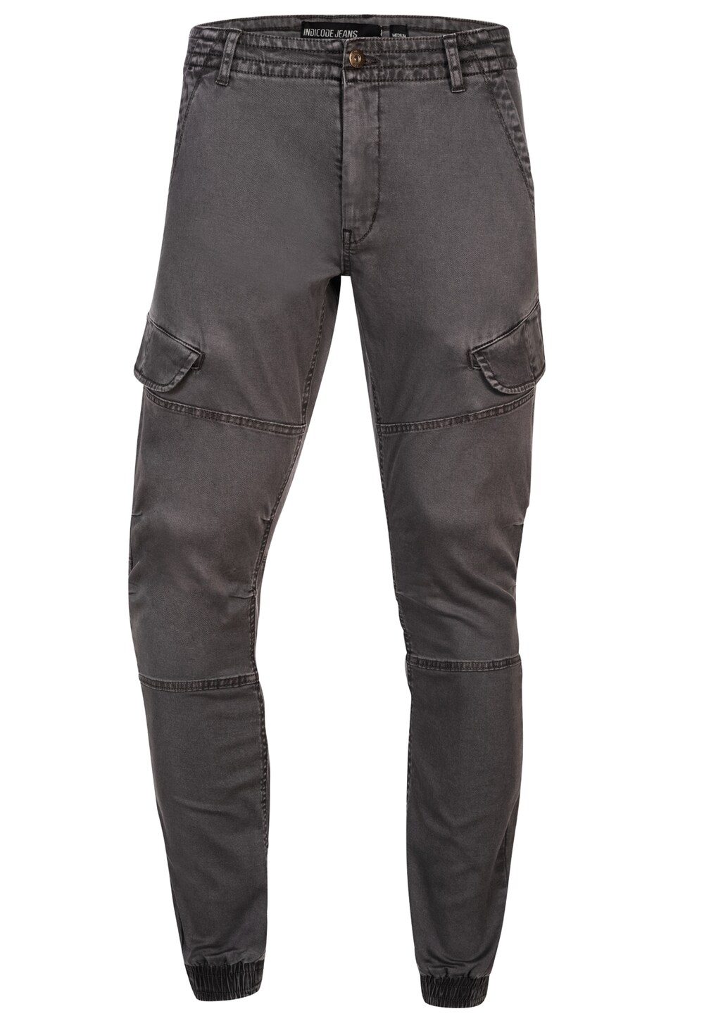Обычные брюки-карго INDICODE JEANS, серый обычные брюки карго indicode jeans albert дымчато серый