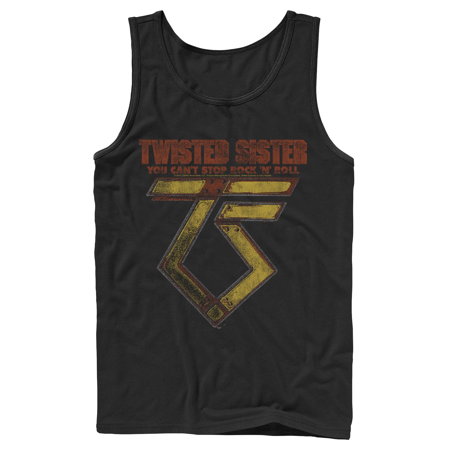 Мужская майка Twisted Sister You Can't Stop Rock N' Roll Licensed Character twisted sister you can t stop rock