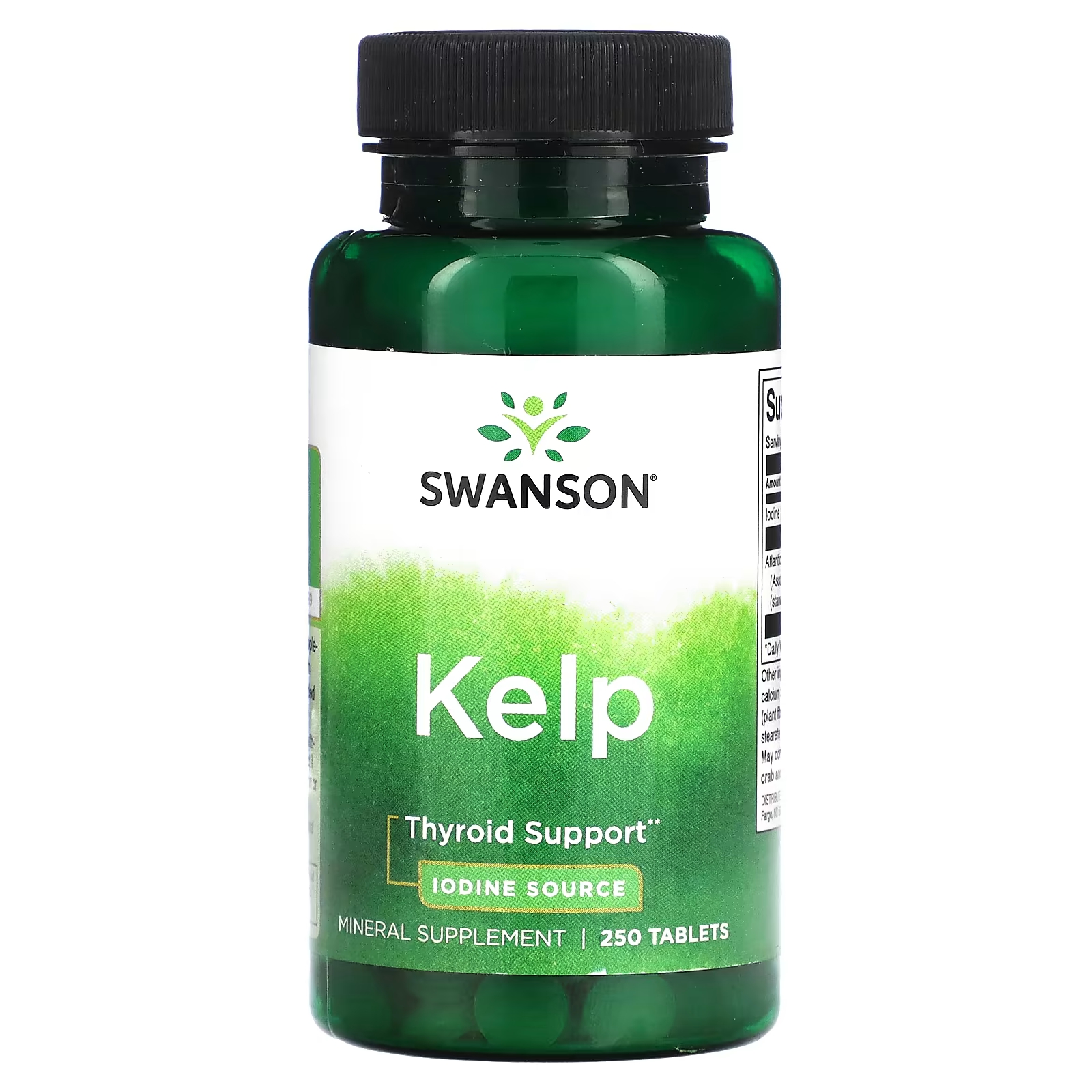 Добавка Swanson Kelp, 250 таблеток витамины а и d swanson 250 таблеток