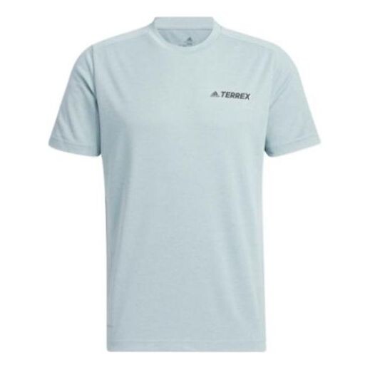 

Футболка Men's adidas Terrex Tx Logo Ss T Outdoor Sports Short Sleeve Light Gray T-Shirt, мультиколор