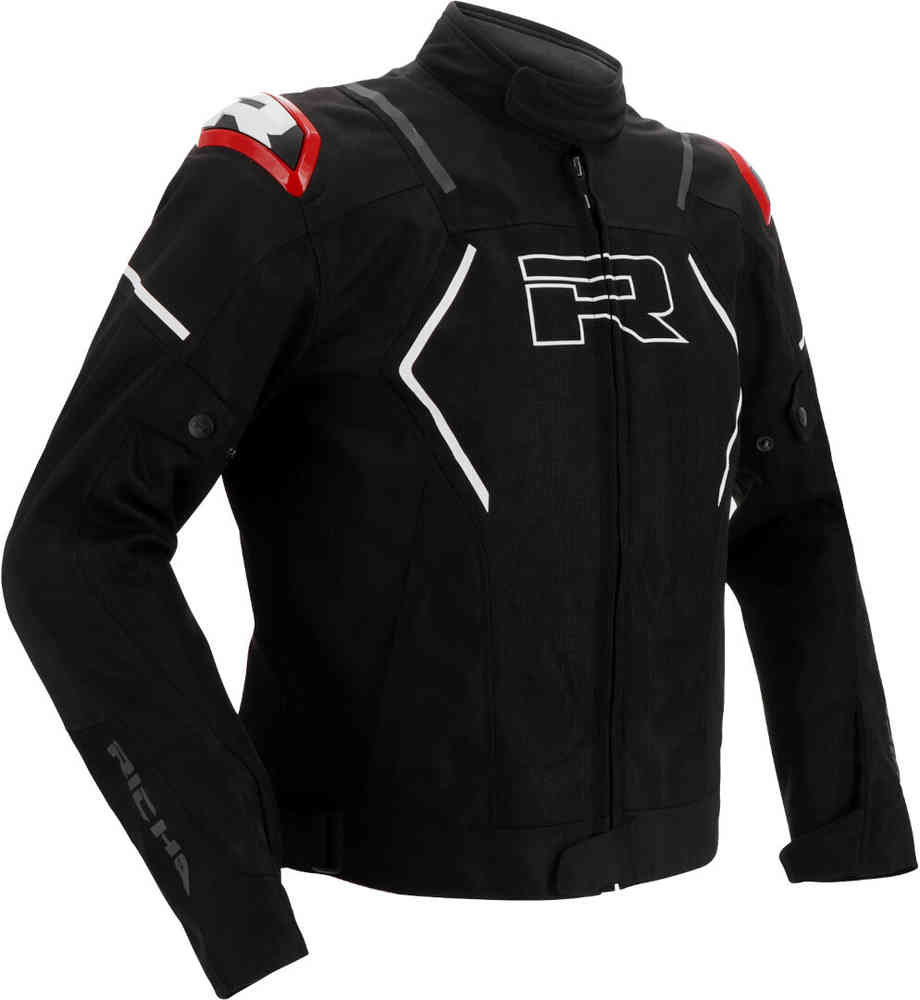Мотоциклетная текстильная куртка Vendetta Mesh Richa, черный/белый/красный