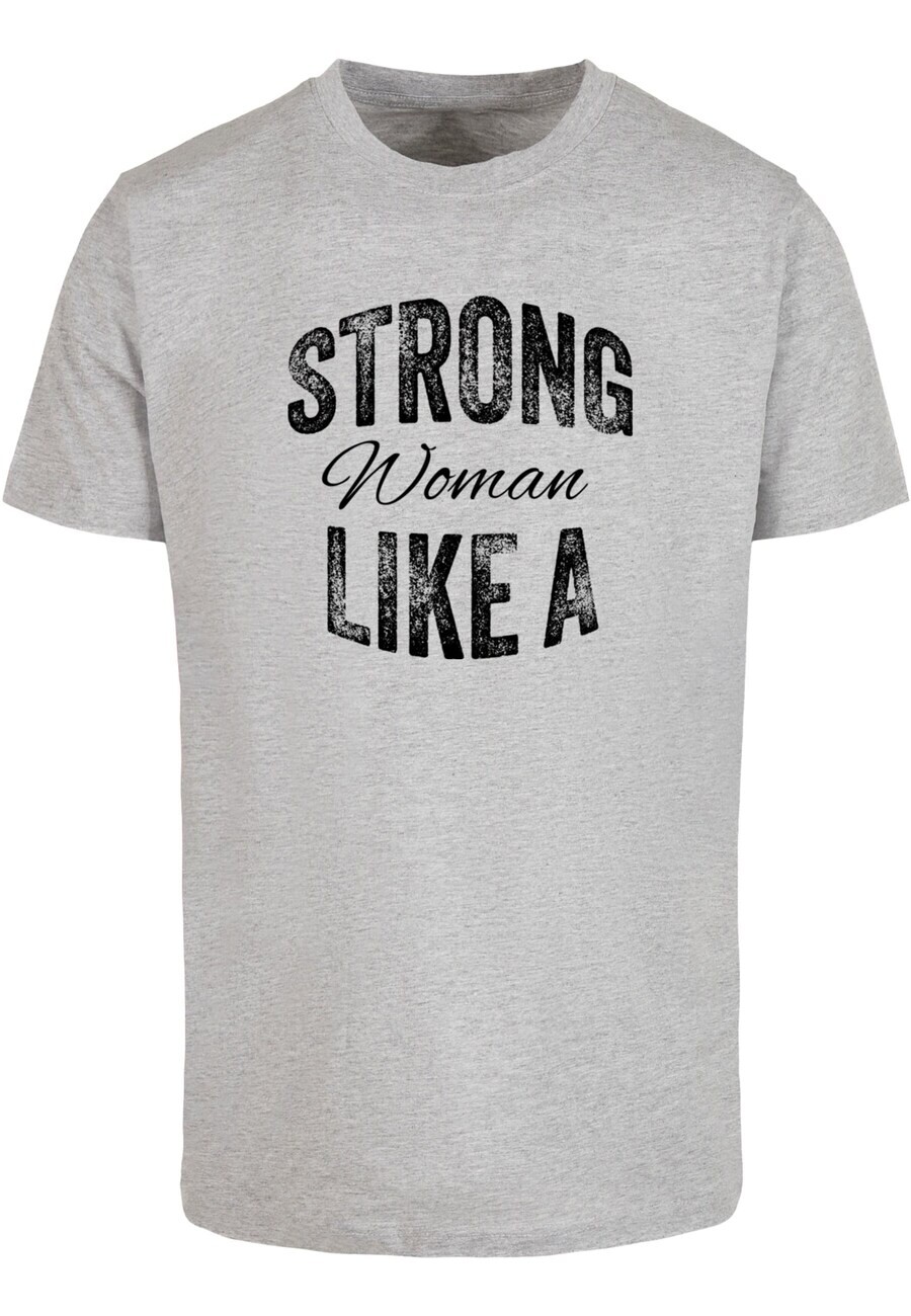 

Футболка Merchcode STRONG LIKE A WOMAN, серый