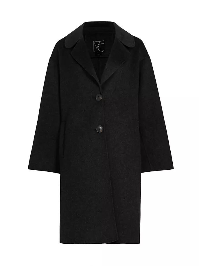 Длинное шерстяное пальто-кокон Kelly Mercer Collective, черный куртка fox mercer 2022 черный