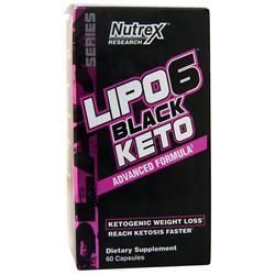 Nutrex Research Lipo-6 Black Keto 60 капсул nutrex research outlift клинически дозированный предтренировочный комплекс жевательная резинка в виде мишки 500 г 17 6 унции