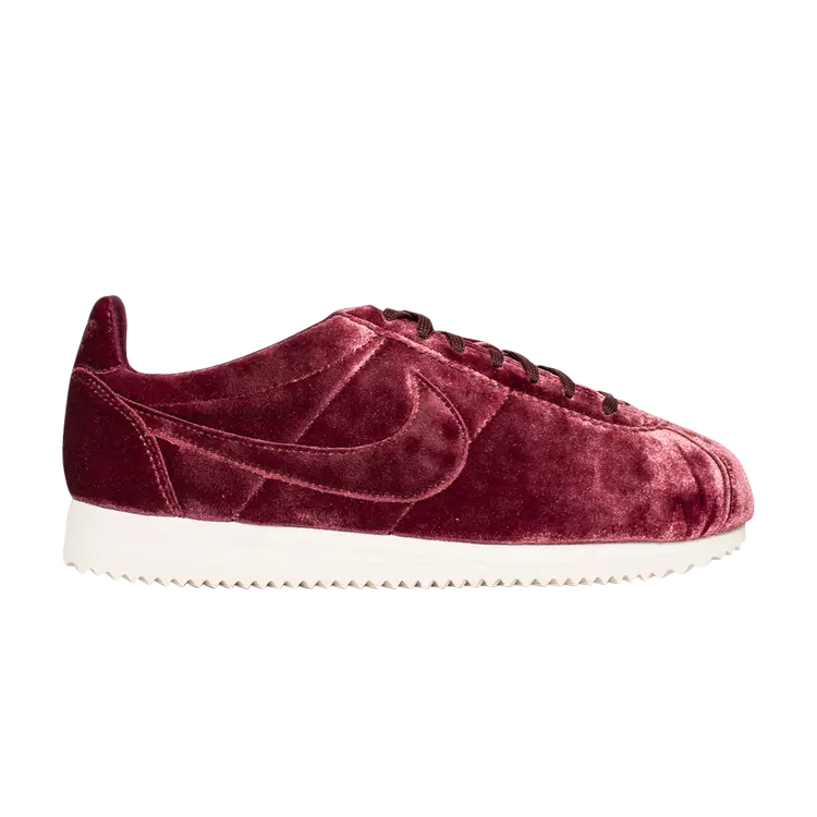 Кроссовки Nike Wmns Classic Cortez Premium 'Velvet Maroon', красный male maroon velvet imam sarığı