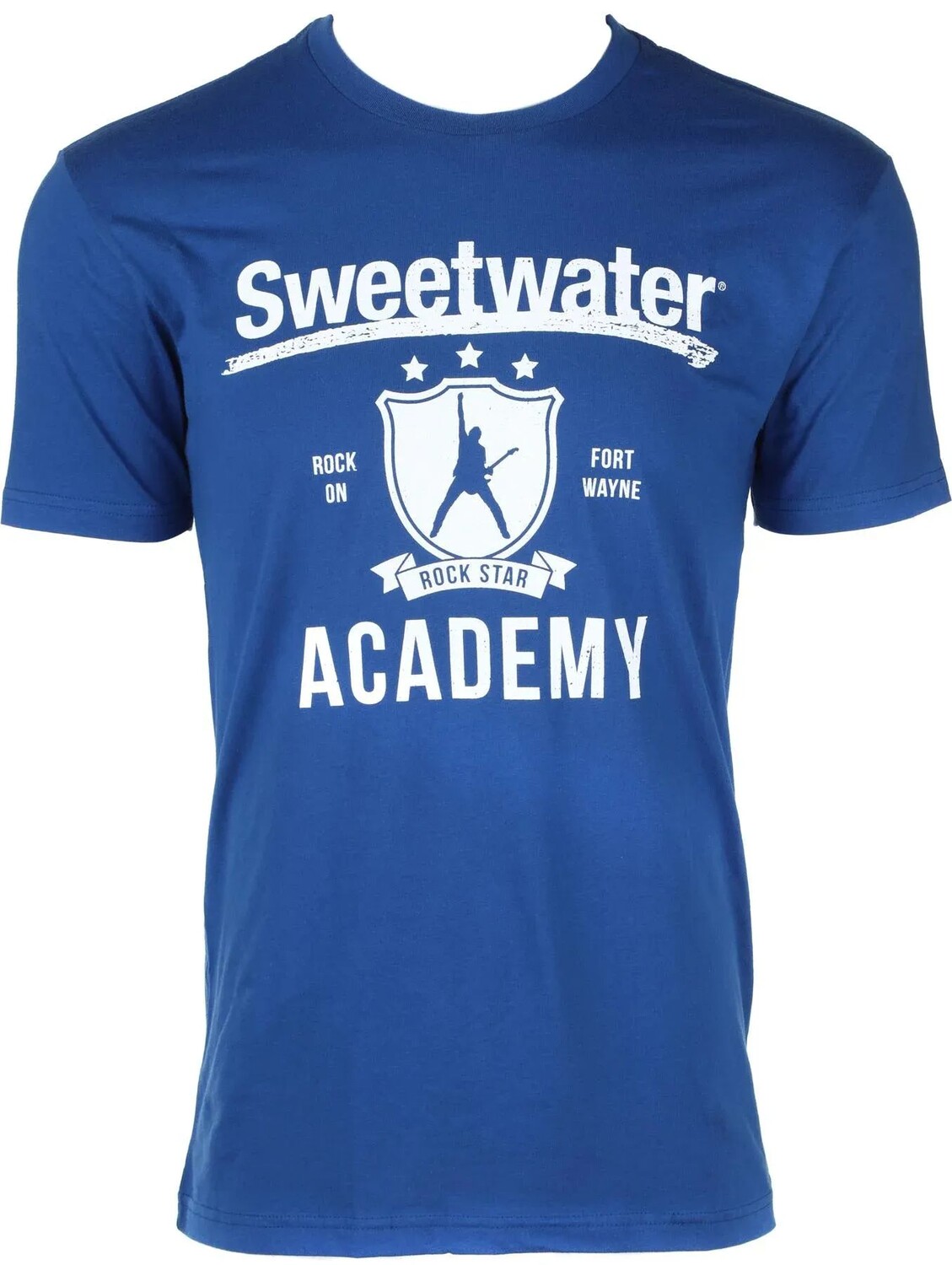 

Футболка с рисунком «Rock Star» Sweetwater Academy — королевский синий — маленький размер