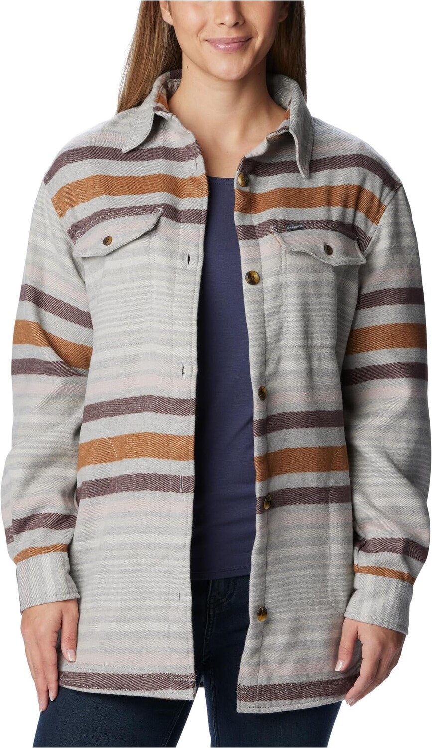 

Куртка-рубашка Calico Basin Columbia, цвет Columbia Grey Heathered Stripe