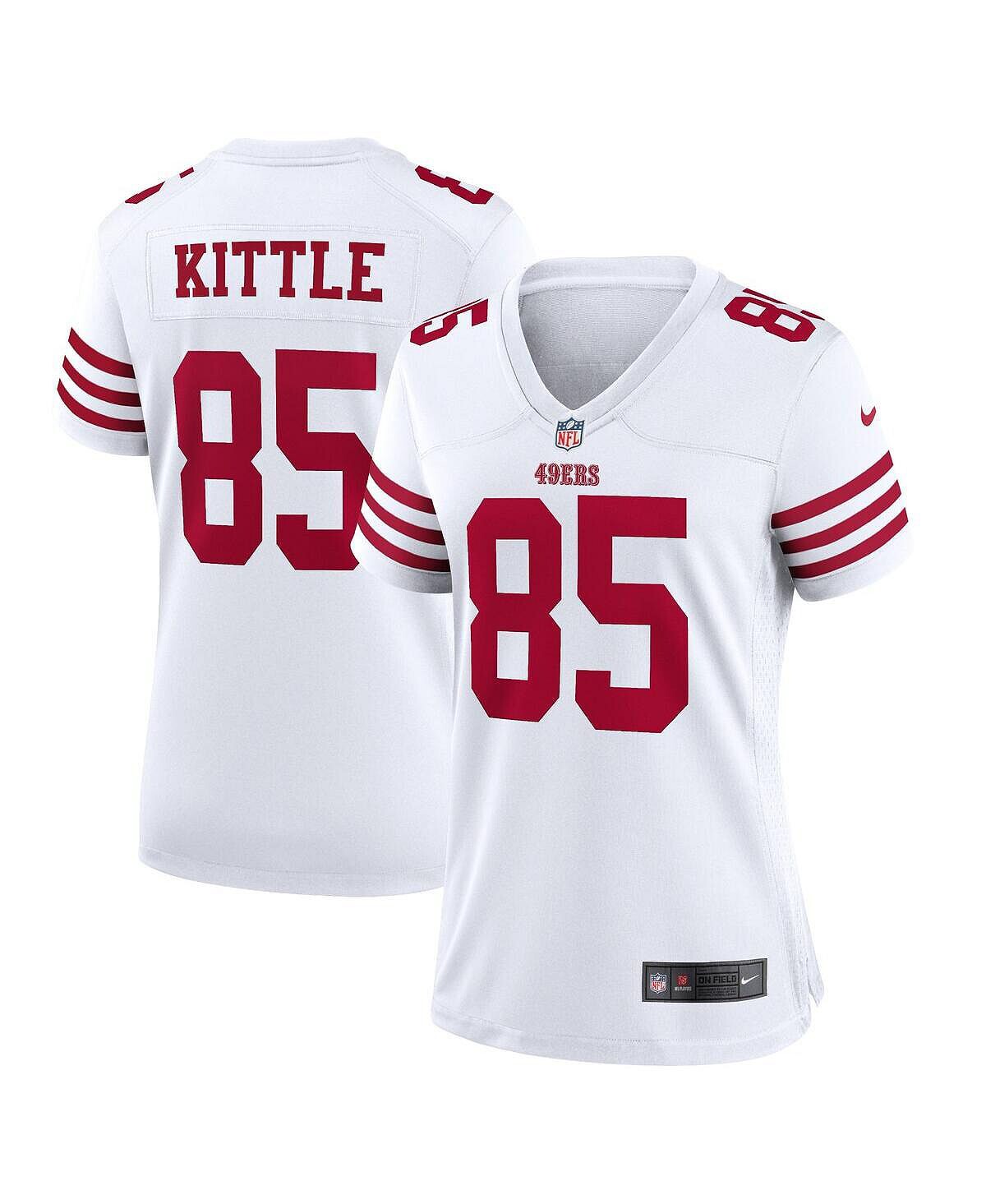 

Женское белое джерси для игроков команды George Kittle San Francisco 49ers Nike, белый