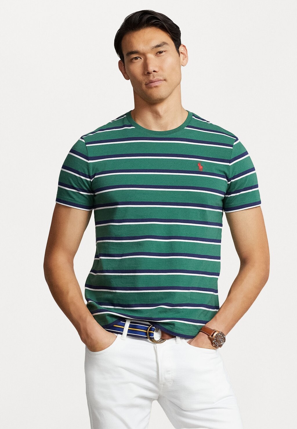 

Базовая футболка КОРОТКИЙ РУКАВ Polo Ralph Lauren, зеленый мульти