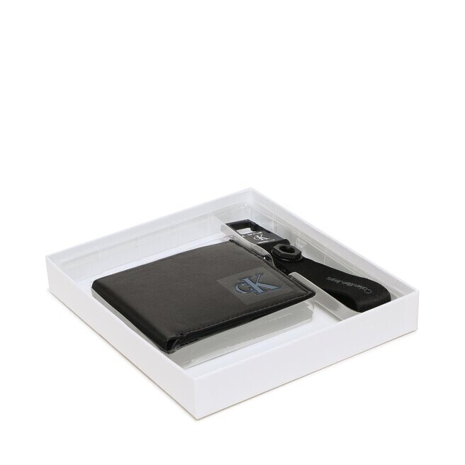 

Кошелек Calvin Klein Jeans B/FoldW/Coin+Carabiner Keyfob, черный
