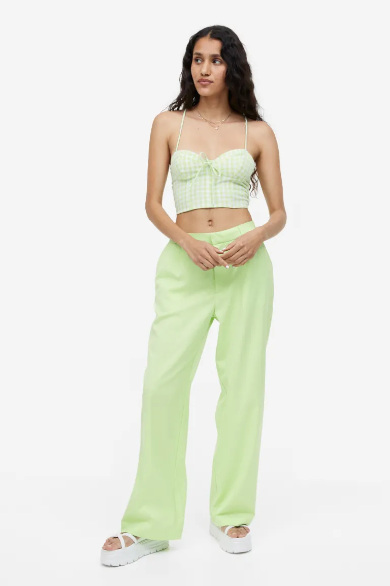 

Укороченное бюстье H&M, зеленый