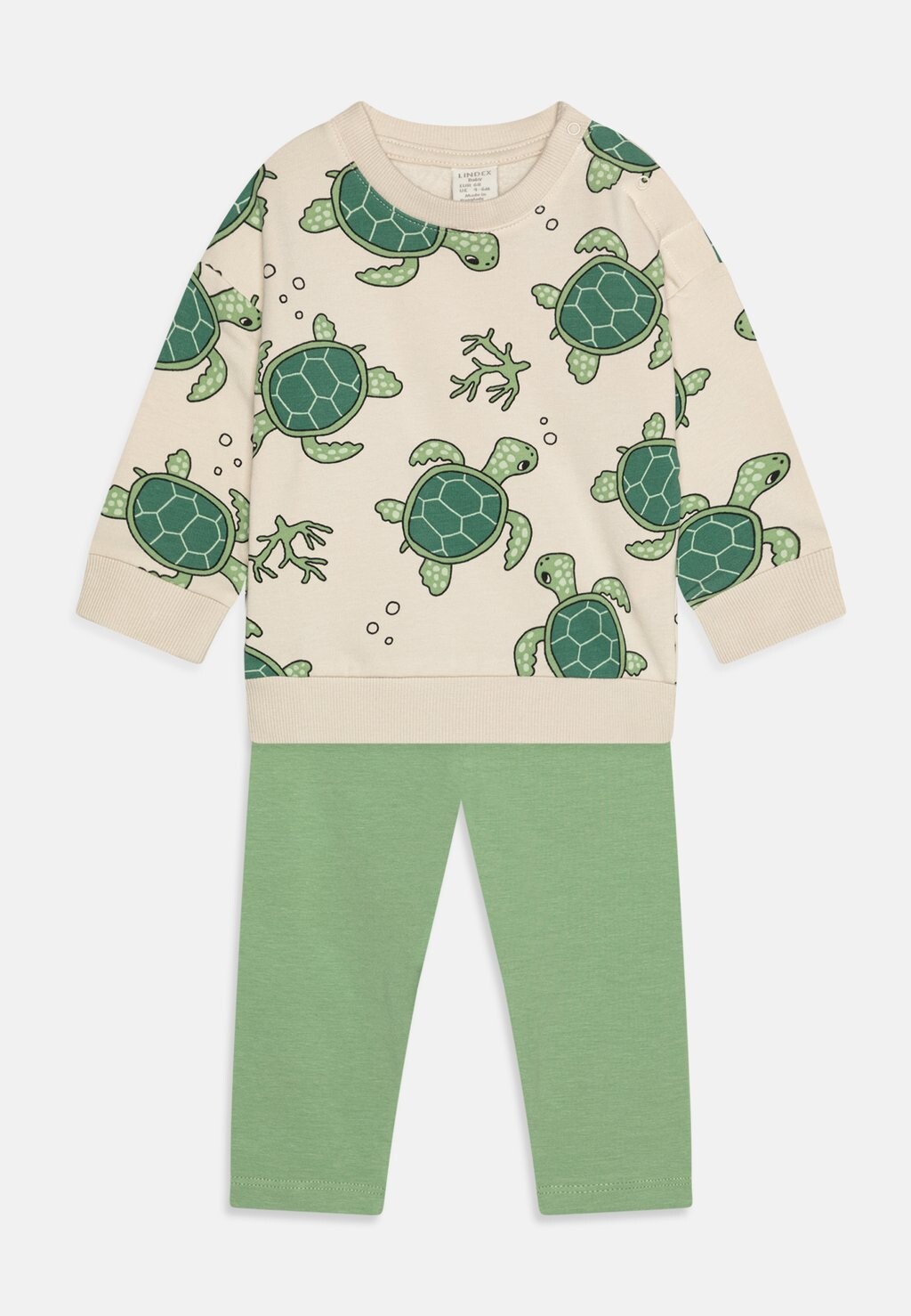 Леггинсы TURTLE UNISEX SET Lindex, цвет green