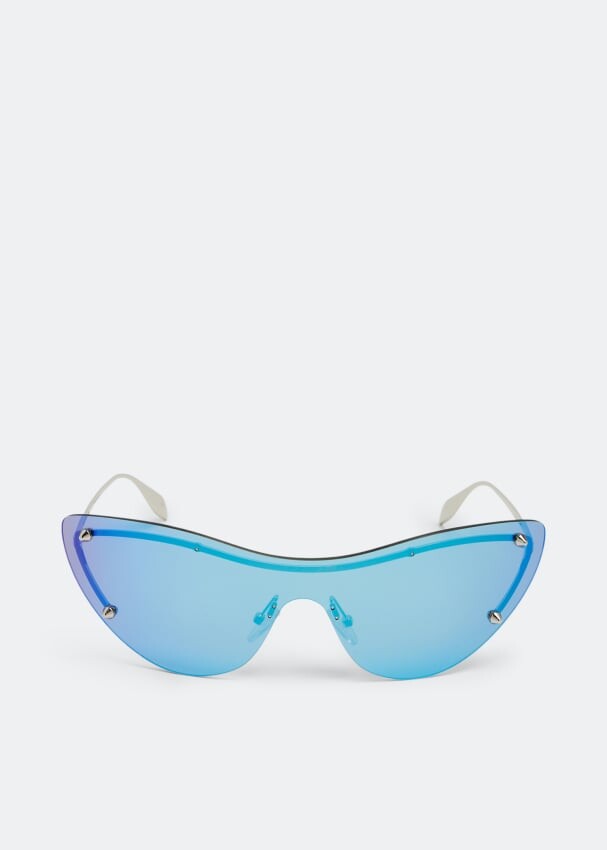 

Солнцезащитные очки Alexander Mcqueen Spike Studs Cat-Eye, синий