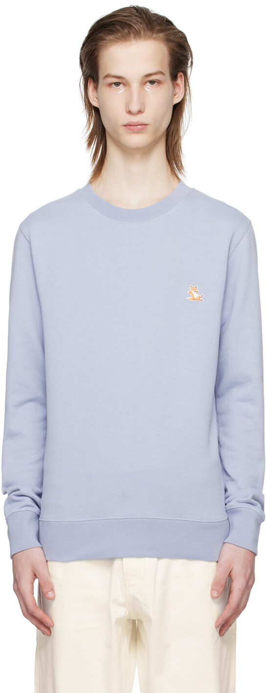 

Синий свитшот из лисицы Chillax Maison Kitsune