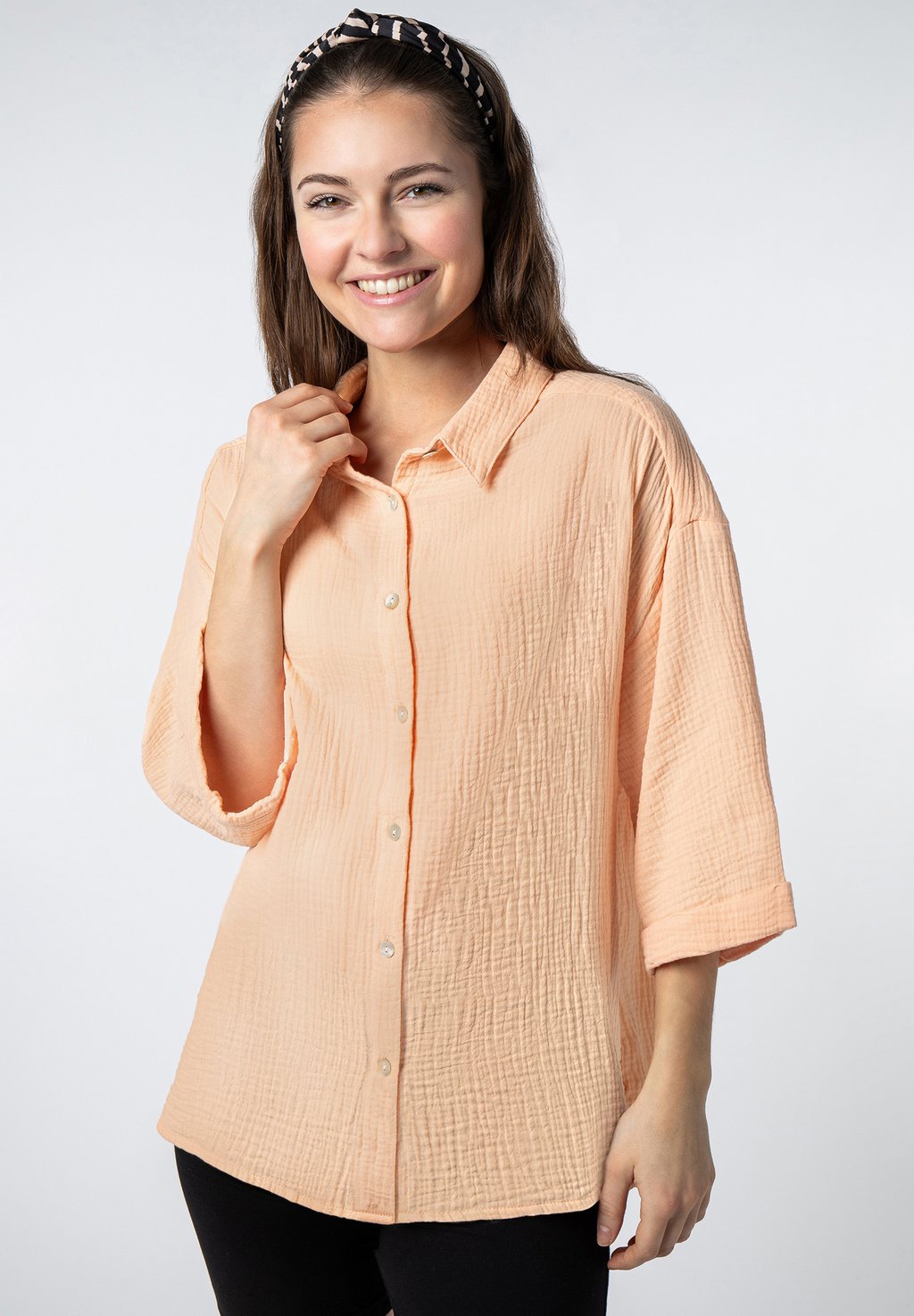 Блузка-рубашка KURZARM OVERSIZE Sublevel, цвет orange