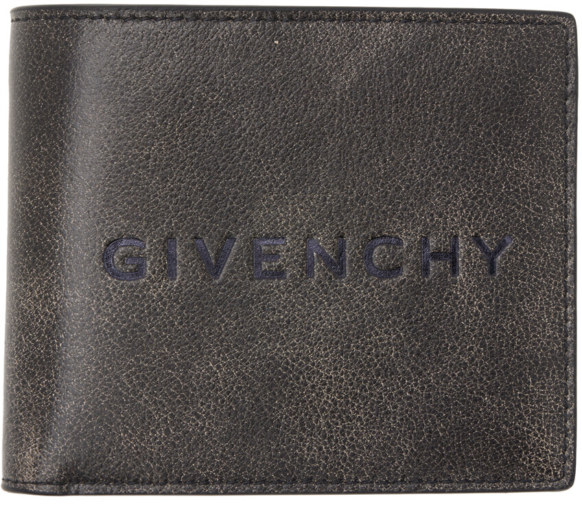 

Черный кошелек с тиснением Givenchy