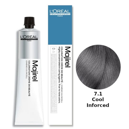 

Стойкая краска для волос Охлаждающий цвет - цвет 7.1, 50 мл Loreal Majirel Cool Inforced, L'Oréal Professionnel