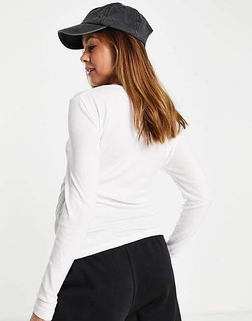 

Белый топ с длинными рукавами Cotton:On Maternity Henley