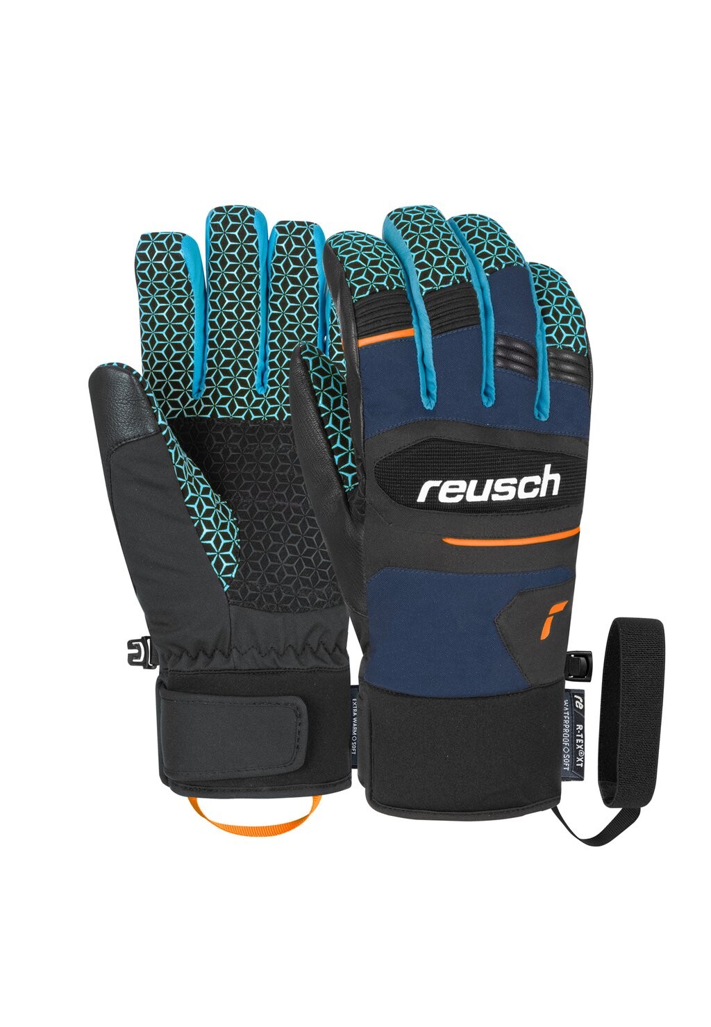 

Перчатки Reusch, цвет dress blue orange popsicl