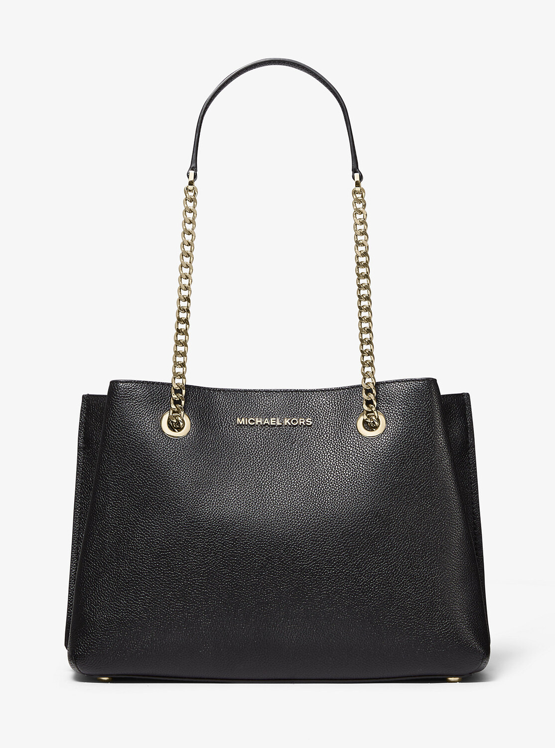 

Большая сумка на плечо из шагреневой кожи Michael Kors, черный