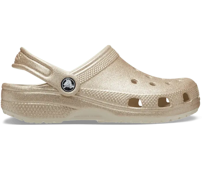 

Классические блестящие сабо Crocs для малышей, цвет Champagne Glitter