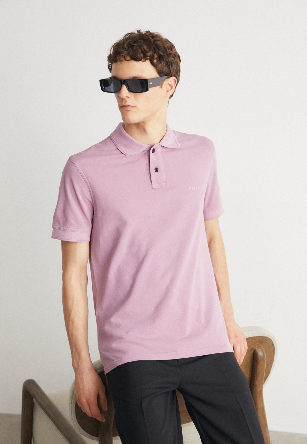 Рубашка-поло PRIME BOSS, цвет light/pastel purple