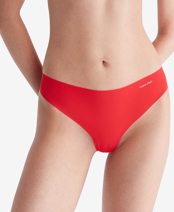 

Женские стринги-невидимки D3428 Calvin Klein, красный