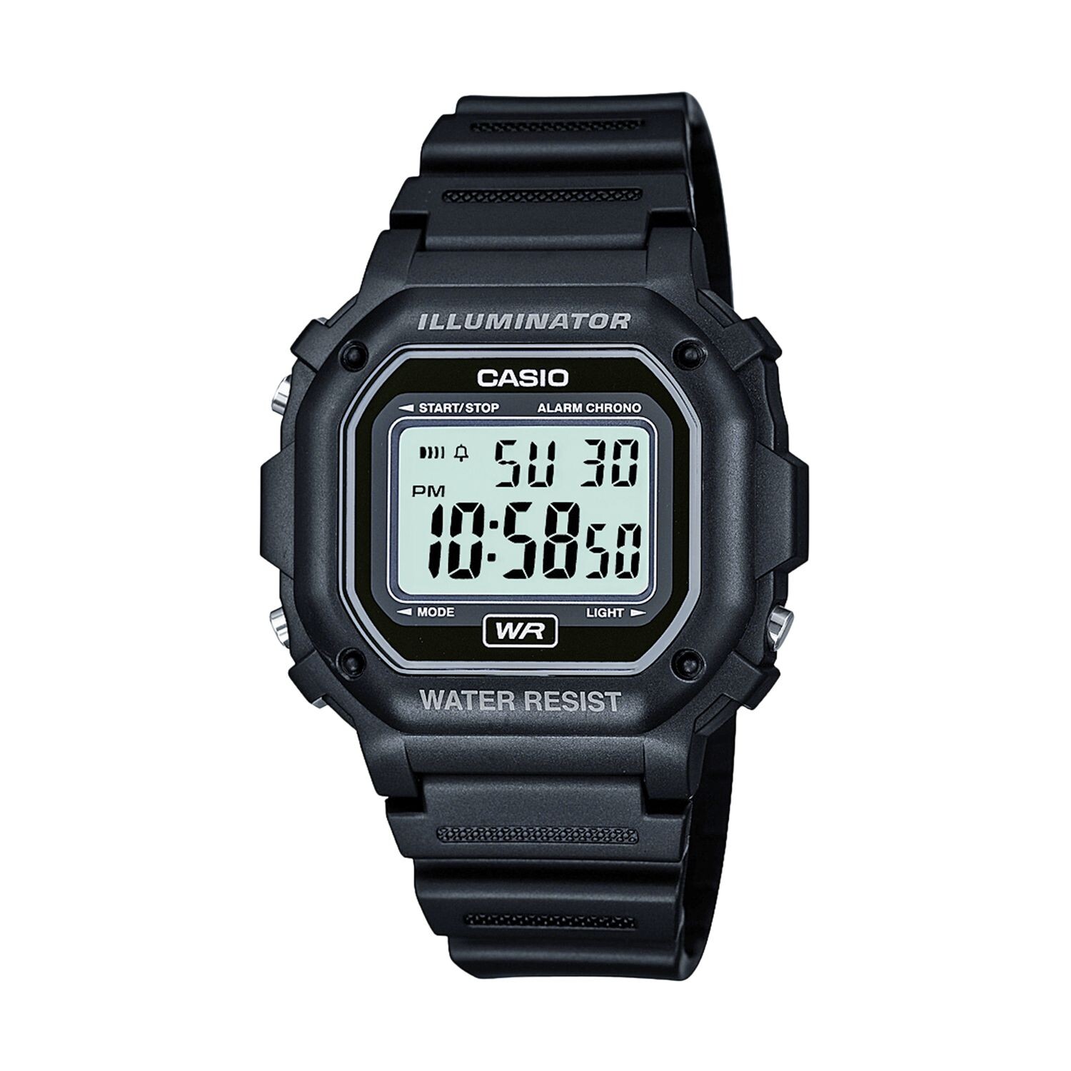 

Унисекс часы с цифровым хронографом и подсветкой Casio