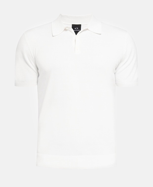 

Трикотажная рубашка-поло Armani Exchange, белый