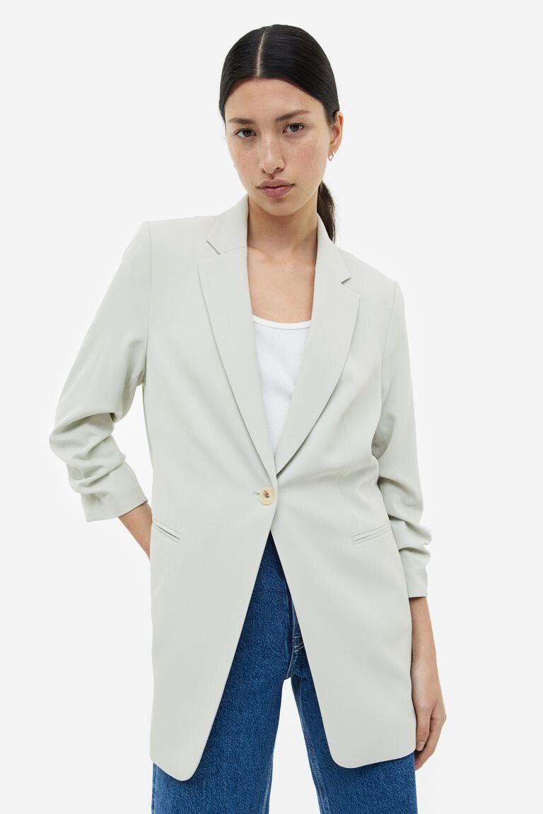 

Блейзер со сборками на рукавах H&M