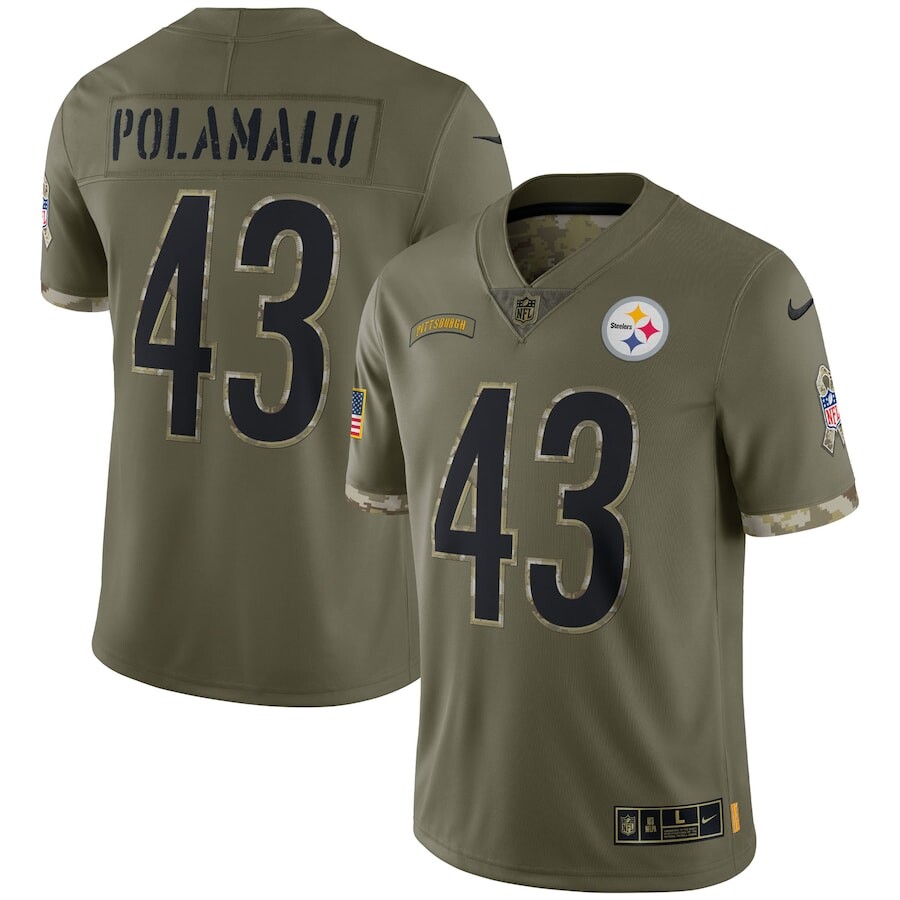 

Джерси Nike Pittsburgh Steelers, оливковый