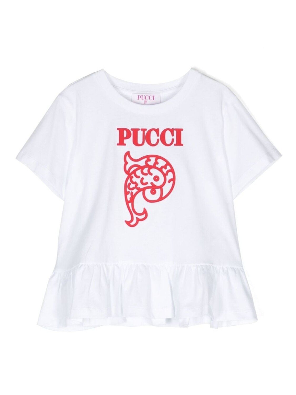 

Pucci футболка с логотипом, белый