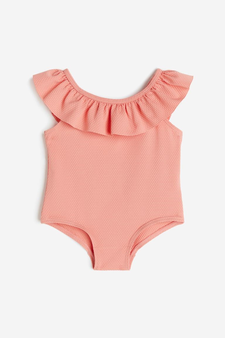 

Купальник с воланами H&M, розовый