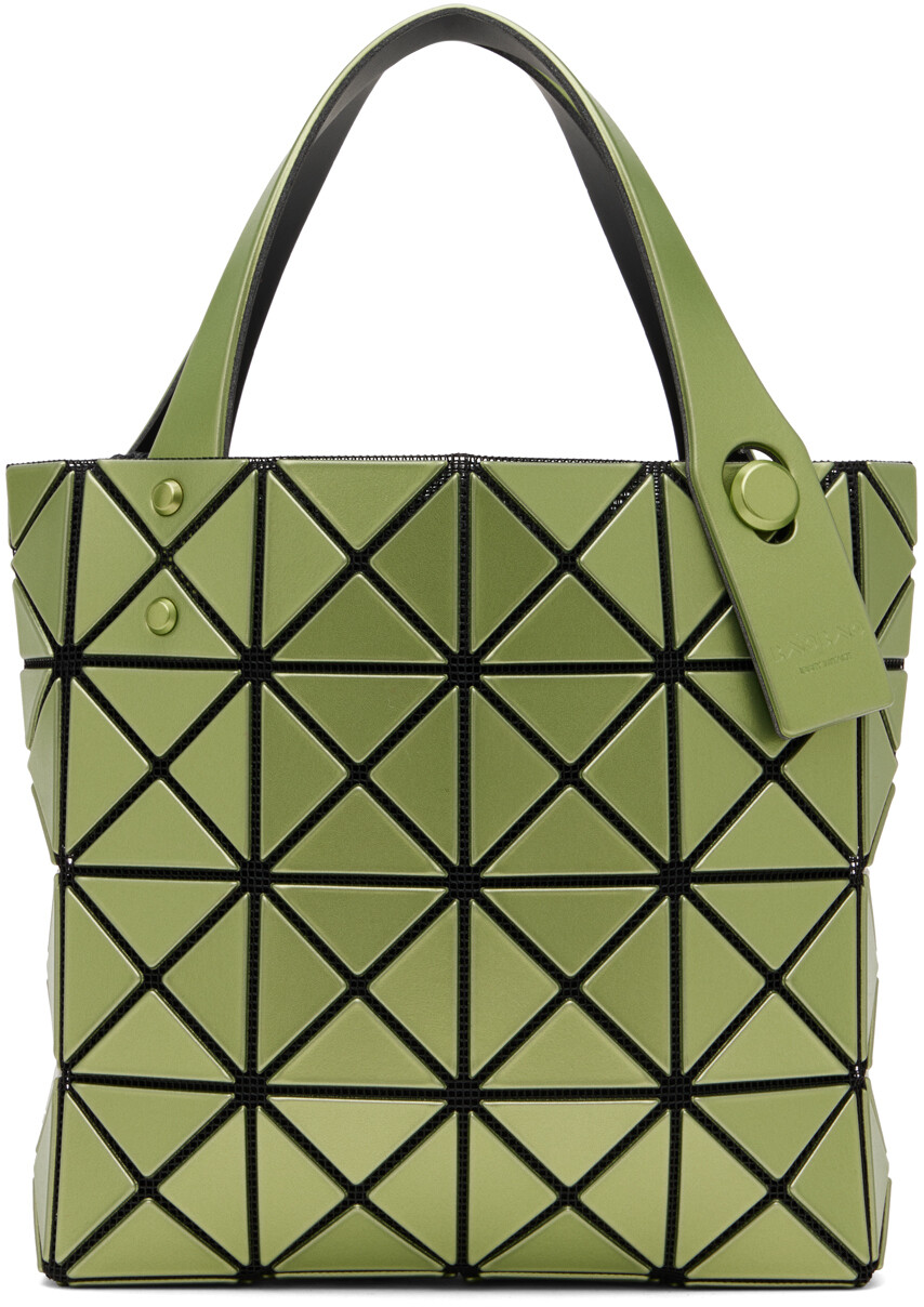 

Зеленая объемная сумка-тоут Mini Lucent Bao Bao Issey Miyake